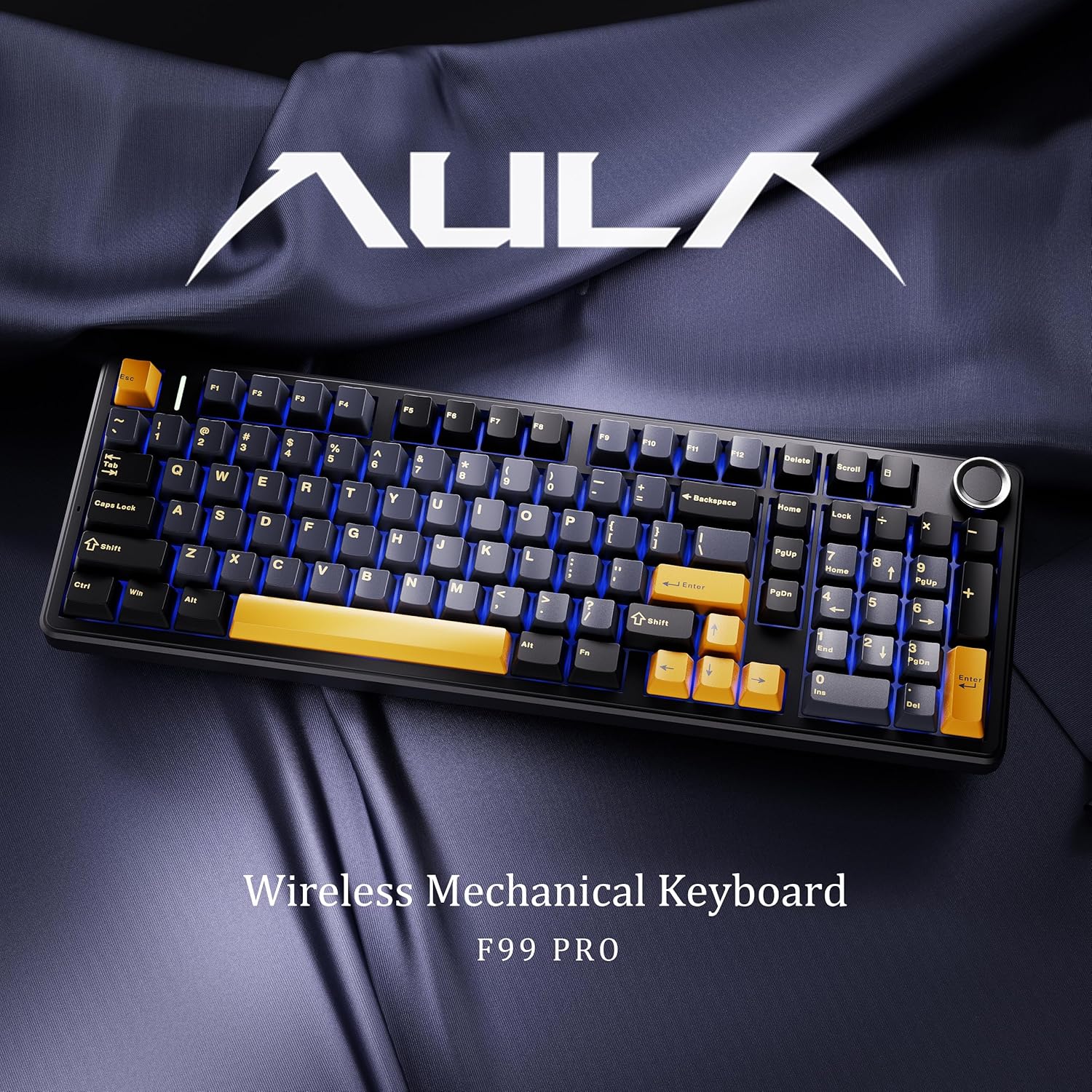 Gaming Keyboard Hot Swappable - Teclado Mecânico Gamer AULA F99PRO com