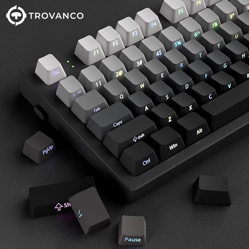 Gaming Keyboard Typewriter - Conjunto de 130 Teclas Gradientes com