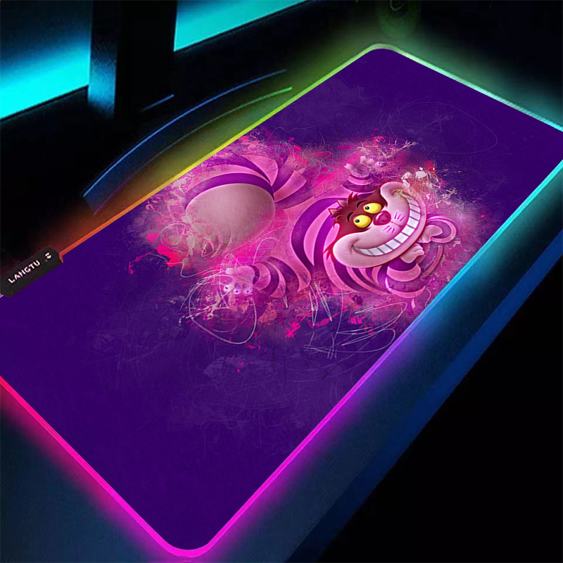 Gaming Keyboard Theme - Grande mouse pad rgb a-aletas no