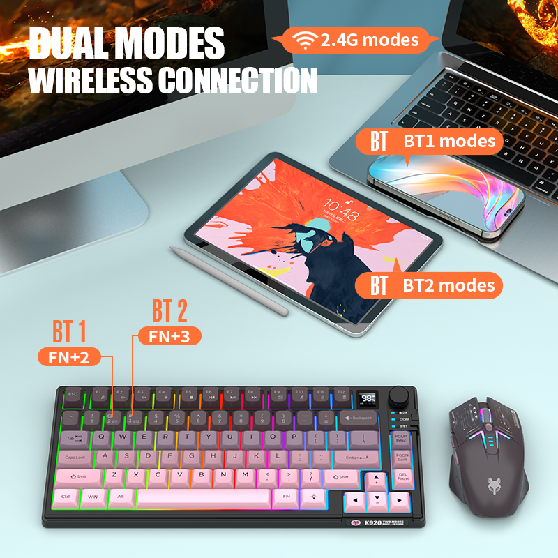 Combo de Teclado e Mouse Sem F - Gaming Keyboard Bluetooth avaliação e preço