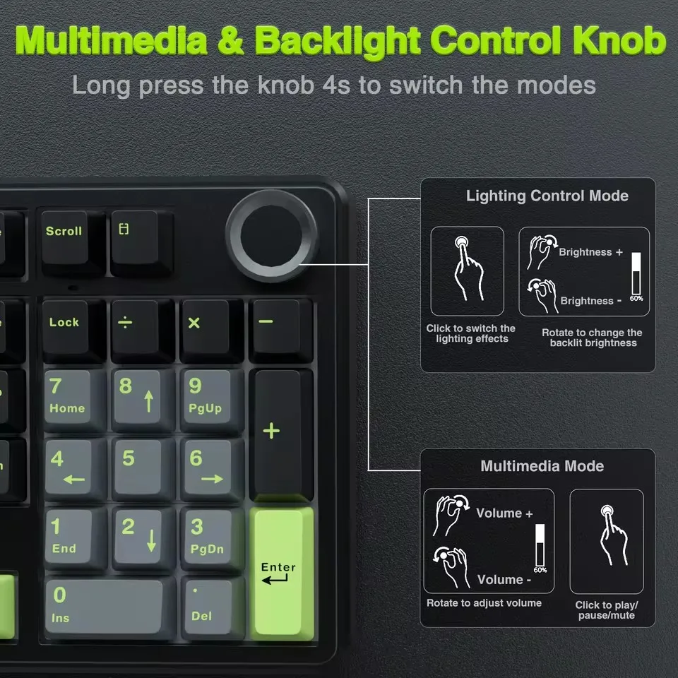 Teclado mecânico para jogos AU - Gaming Keyboard Hot Swappable avaliação e preço