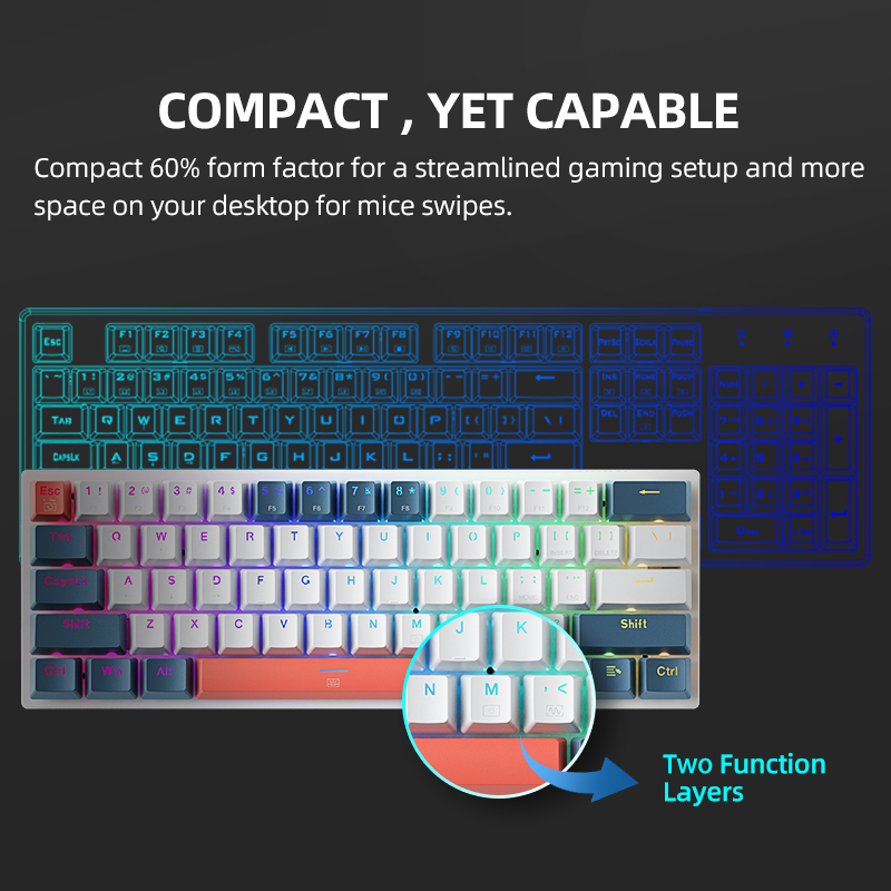 K500-B61achenike Mini Keybaord - Gaming Keyboard E Yooso avaliação e preço