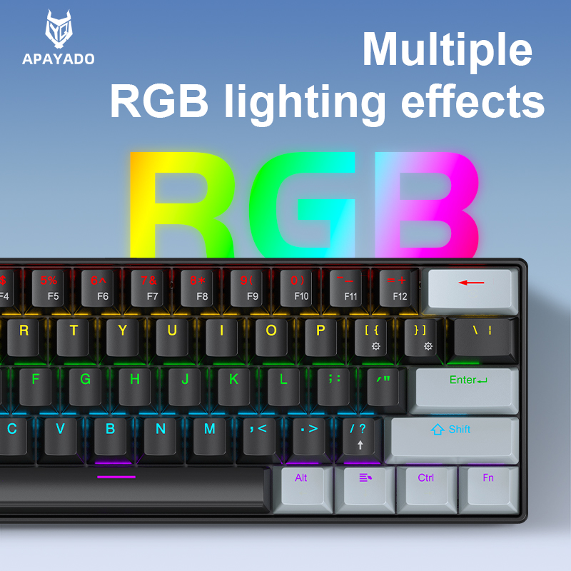 APAYADO K61 Mini teclado mecân - Gaming Keyboard E Yooso avaliação e preço