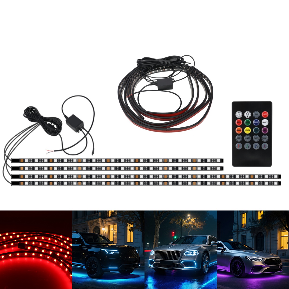 Barra de luz rgb para chassi d - Rgb Underglow Strip avaliação e preço