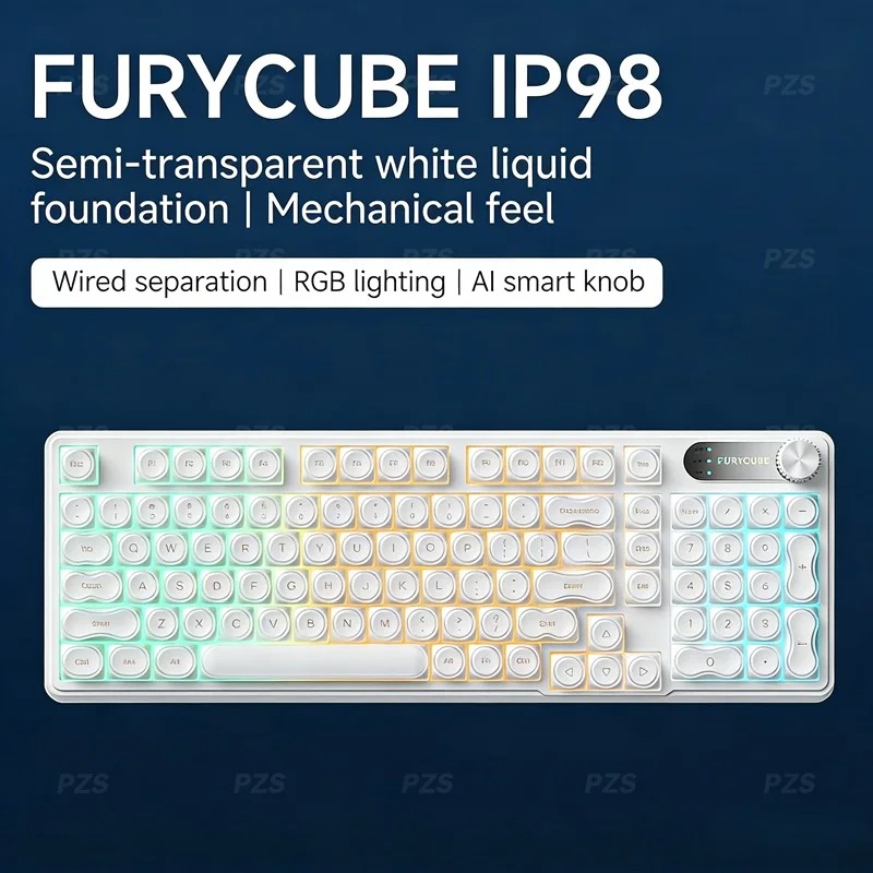 Teclado com Fio FURYCUBE IP98  - Gaming Keyboard Ip98 avaliação e preço