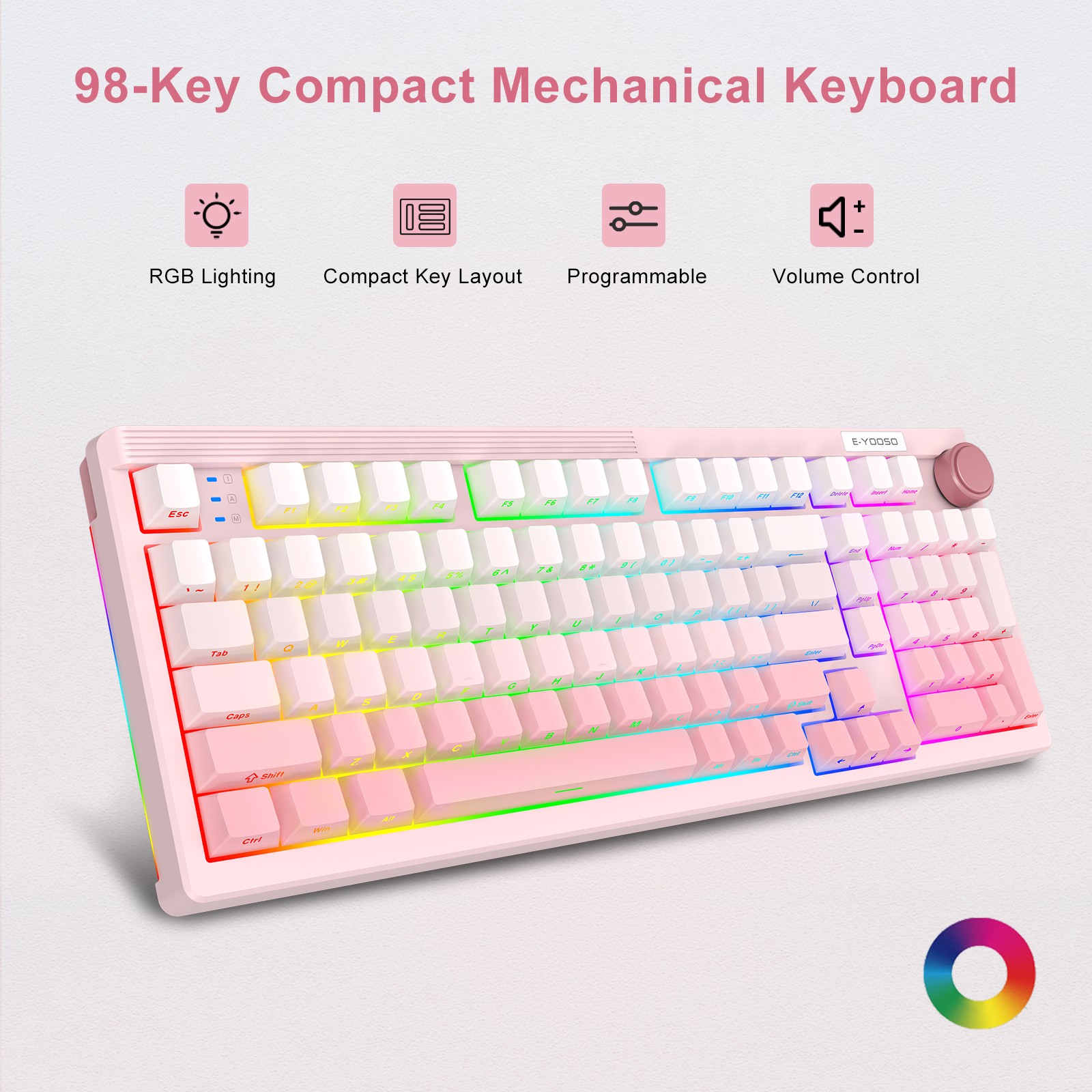 Teclado Mecânico E-YOOSO com 9 - Gaming Keyboard E Yooso avaliação e preço