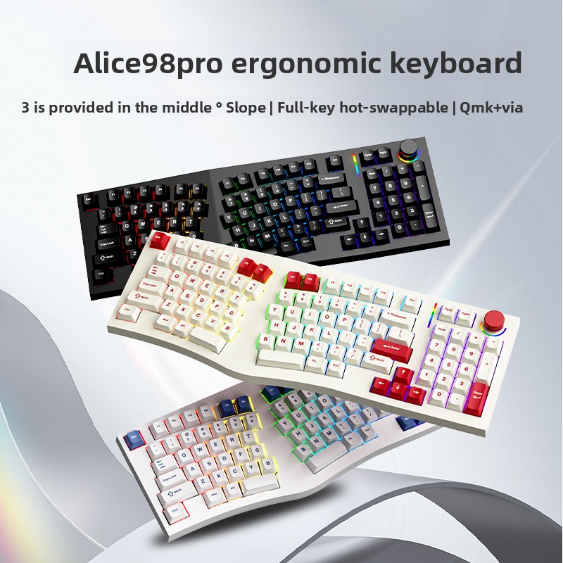 FEKER Alice98pro Teclado Mecân - Gaming Keyboard Hot Swappable avaliação e preço